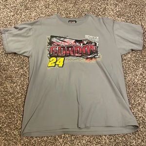 Chase Authentics Jeff Gordan 24 Graphic Racing Tee Grey Size XL